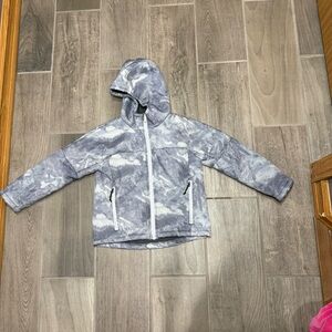 All in Motion Gray Hooded Sherpa Lined Winter Coat Boy’s Size 4-5